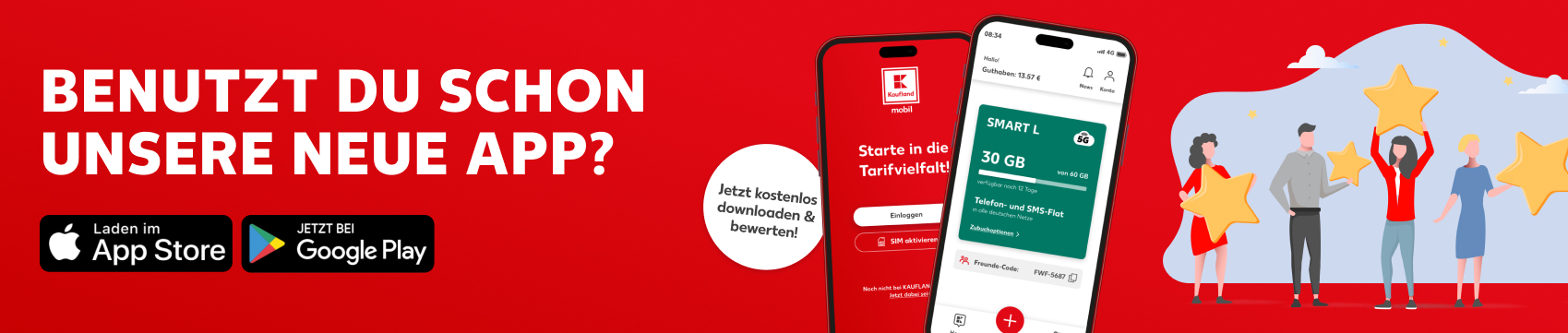 Jetzt die KAUFLAND MOBIL App downloaden